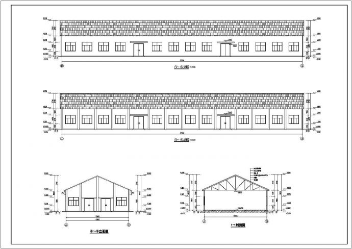 某15米跨钢木结构厂房结构设计图（含建筑设计）_图1