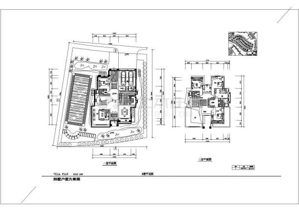某区私人别墅建筑设计方案图（共3张）-图二