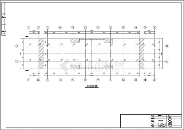 某地钢框架结构连廊改造结构设计施工图-图二