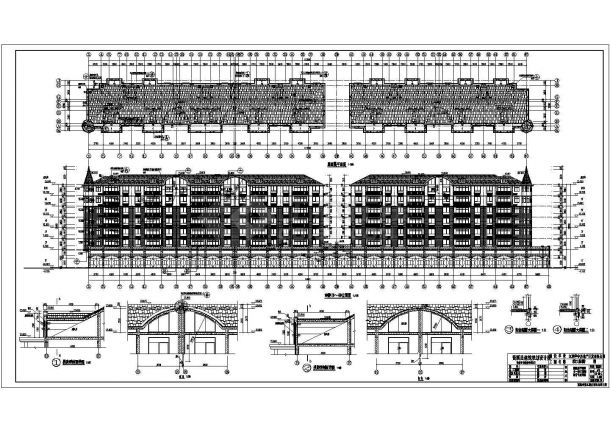 江西某6层底框商住楼建筑设计施工图-图一