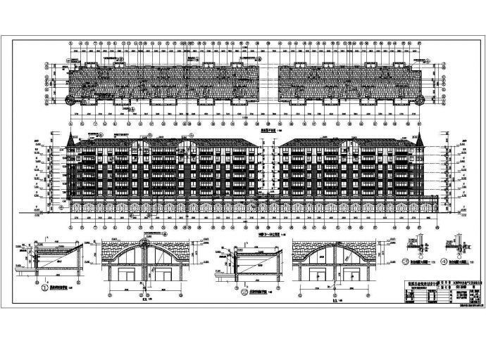 江西某6层底框商住楼建筑设计施工图_图1