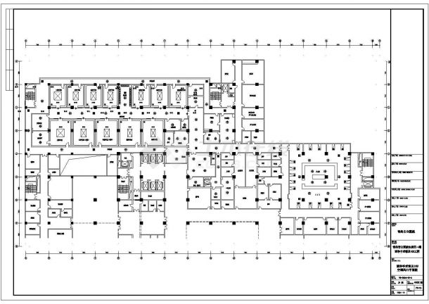 某地医院手术室中央空调暖通CAD设计施工图-图二