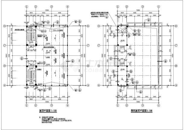 乡镇固戍村私宅的完整的设计CAD施工图-图二