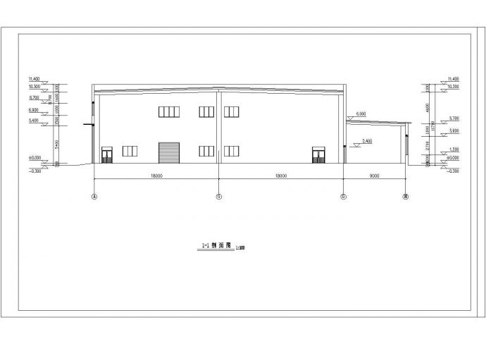 某地完整的厂房办公楼方案CAD设计施工图_图1