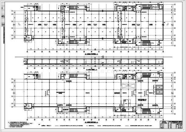 某地区711.7X40米框架结构地下人防工程建筑平面布置图-图一