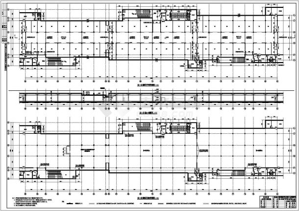 某地区711.7X40米框架结构地下人防工程建筑平面布置图-图二