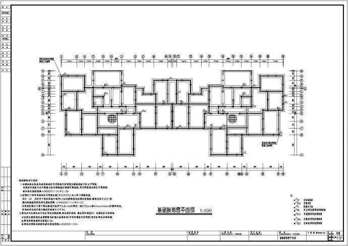 十二层住宅电气设计全套cad施工图方案_图1