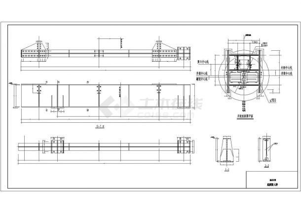 某天轮30.5米高的钢井架全套施工图-图二