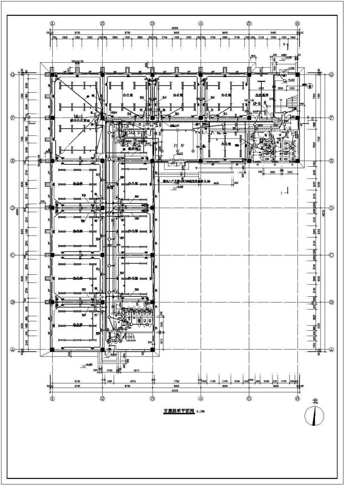 某单位一栋5层办公+库房电气设计施工图_图1