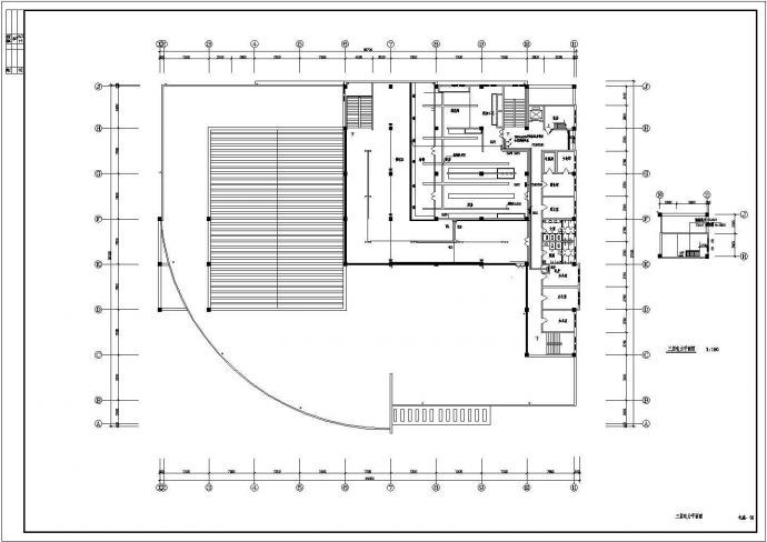 中学大食堂全套具体电气设计施工CAD图_图1