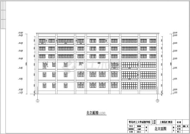 某六层框架结构酒店建筑毕业设计图-图二