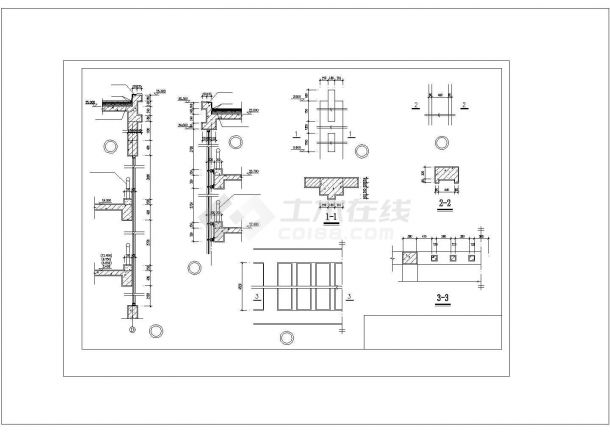 某地五层框架结构办公楼建筑结构设计图纸（全套）-图二
