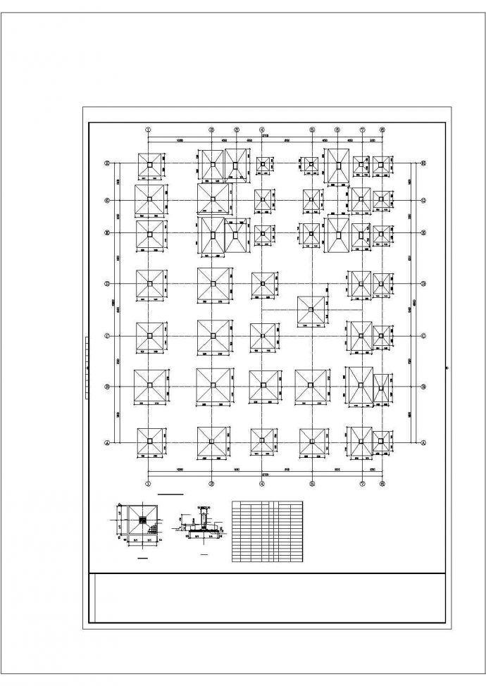 某框架结构商住楼建筑结构图（全套）_图1