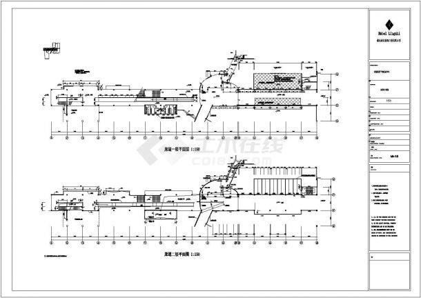 某地房产公司多层钢结构工程CAD设计图-图二