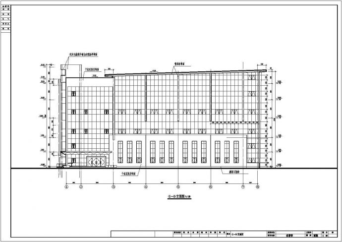 某地五层框架结构体育馆建筑设计施工图_图1