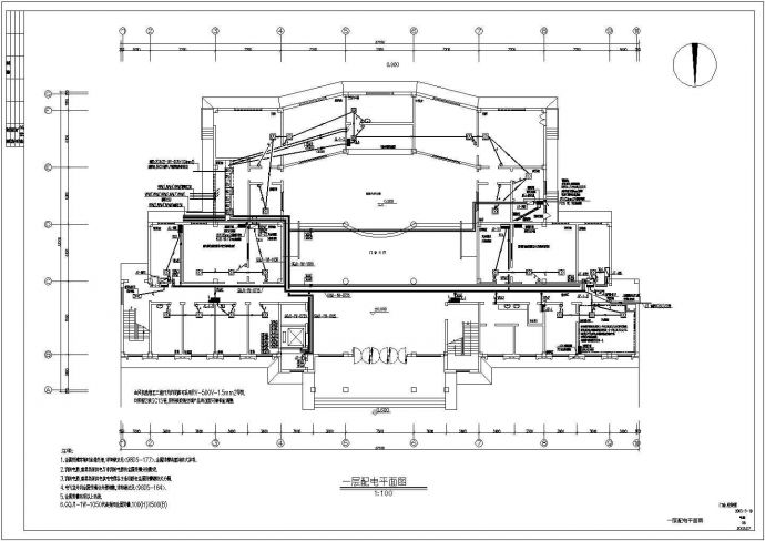 某综合楼医院电气设计CAD施工图_图1