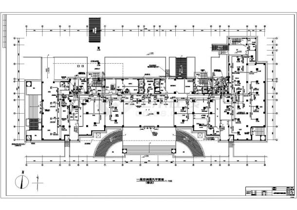 某市高层办公楼空调暖通CAD设计图-图二