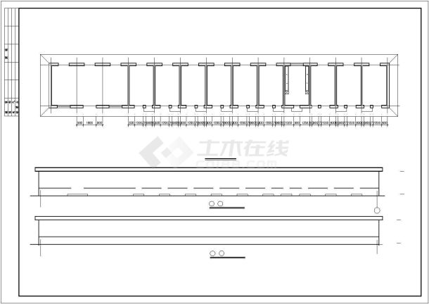 小三峡工程施工期临建筑cad图纸-图一