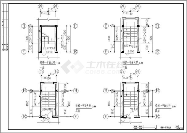 某农村四层框架结构住宅楼全套设计施工图-图二