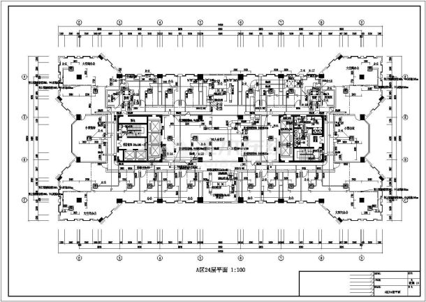 某地综合楼空调和通风防排烟暖通CAD设计图纸-图一