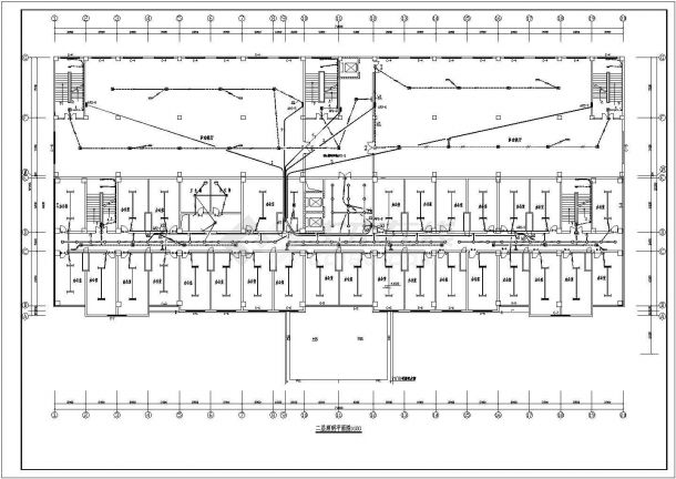 某地产品展览楼电气CAD设计方案-图二
