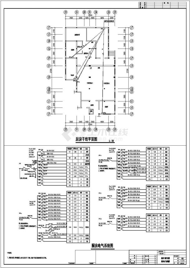 某地超大型酒店电气CAD设计施工图-图二