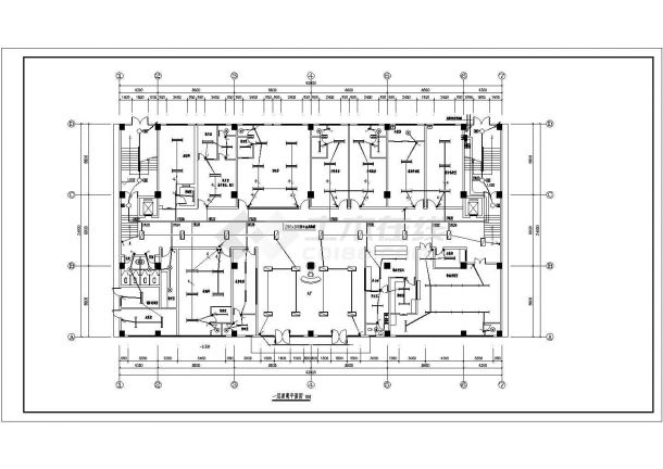 某地门诊大楼电气CAD设计施工图纸-图一