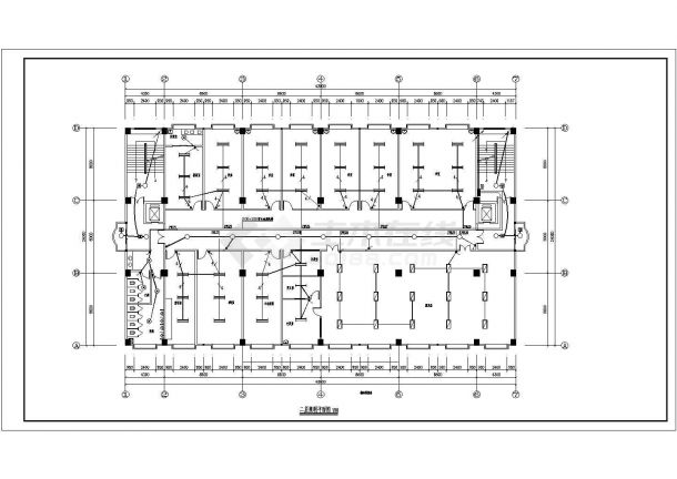 某地门诊大楼电气CAD设计施工图纸-图二