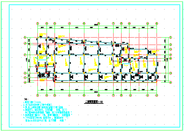 某4层框架结构幼儿园建筑结构图（共21张）_图1
