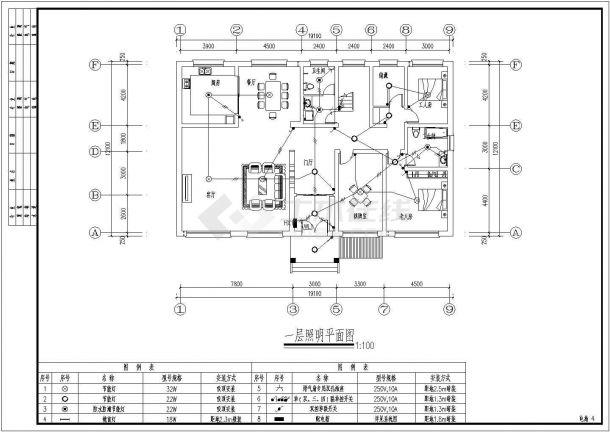某地二层别墅电气设计施工全套图纸-图二