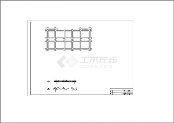 武汉市海伦机械厂办公楼设计全套cad图纸-图一
