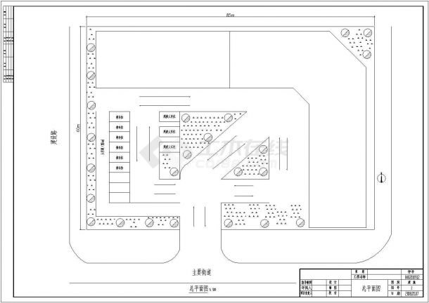 某地七层框架结构宾馆建筑结构设计施工图纸-图一