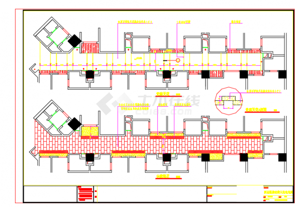 某地大型商务酒店棋牌室装修设计施工CAD图-图一
