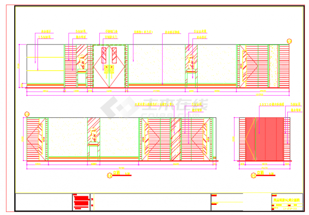 某地大型商务酒店棋牌室装修设计施工CAD图纸-图二