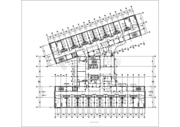 某地某第一医院的平面建筑设计图纸（全套）-图一