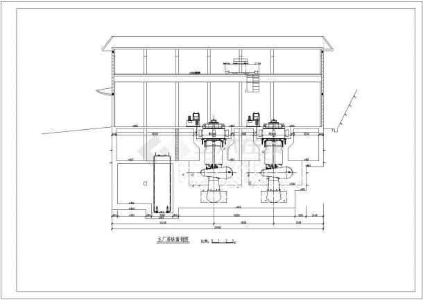 某2台HLA551-LJ-120水轮机电站初步设计图纸-图一