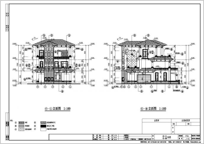 某小区三层框架结构别墅建筑设计施工图_图1