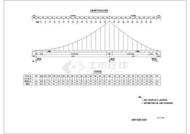 浦东运河桥主桥钢结构安装工程施工组织设计cad图-图二