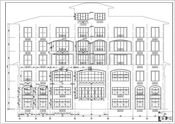 某私人六层框架结构住宅楼建筑设计方案图-图二