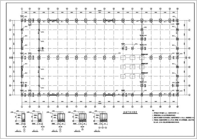 某钢结构厂房建筑设计施工图（包含结构设计）_图1