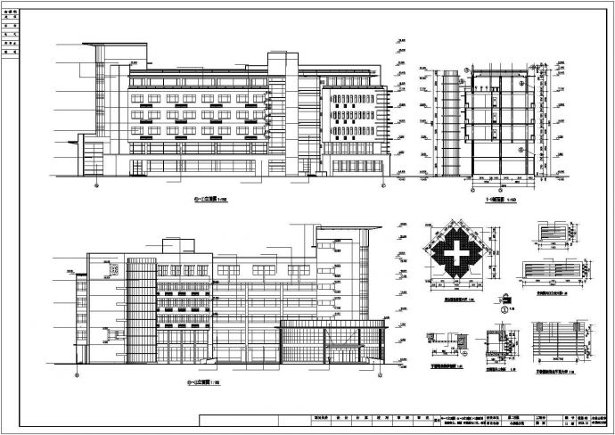 某市第二医院心理综合楼cad平面装修设计图_图1
