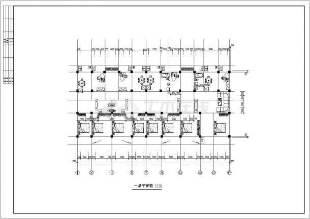 全套住宅楼设计方案以及施工办法平面图-图二
