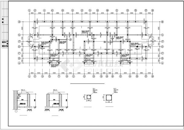 钢筋混凝土结构住宅楼施工图（共14张）-图二
