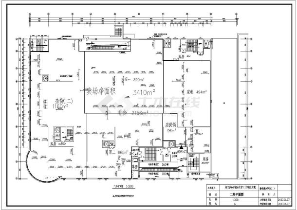 好又多超市建筑平面布局方案设计图纸-图二