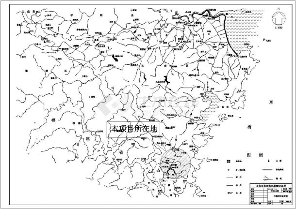 集镇集中式饮用水工程管道施工图设计-图一