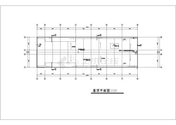 4层框架结构办公楼建施CAD设计图纸-图一