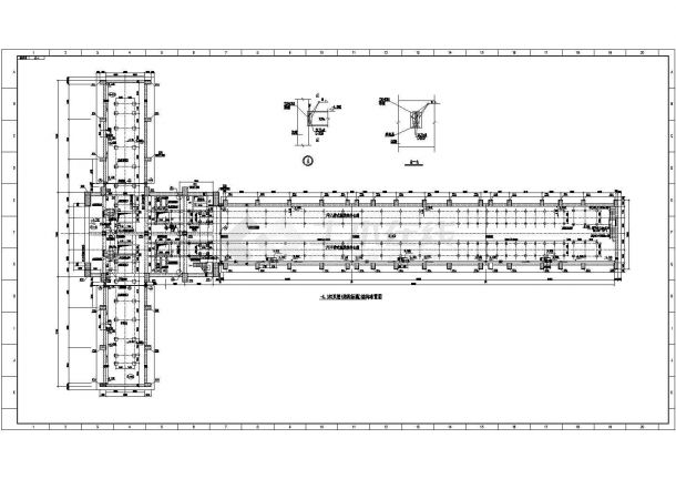 某地2层框架结构地下廊道全套结构施工图-图二