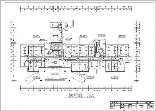 医院住院楼电气设计方案CAD施工图-图一