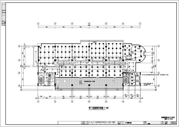 某综合楼电气照明CAD设计施工图纸-图一