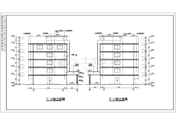 设计院医院综合楼建筑施工图纸4套合集-图一